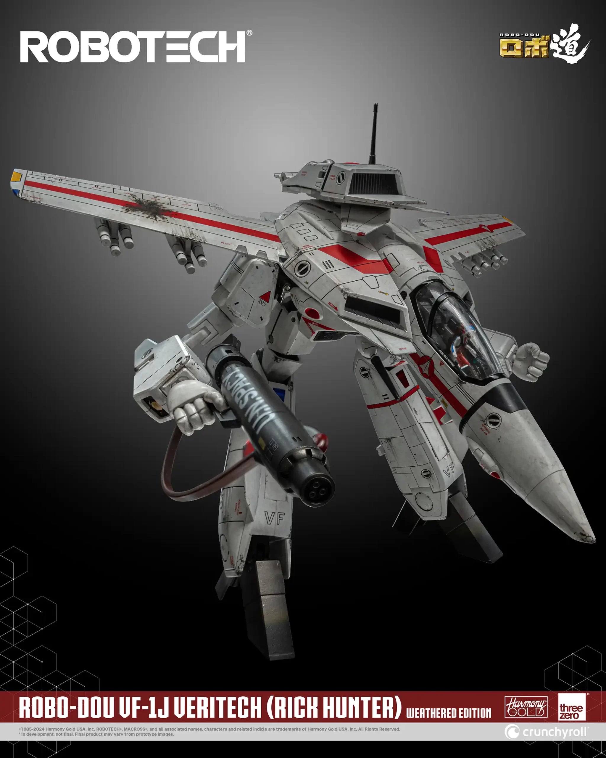 PRE-ORDER threezero - Robo-Dou - Robotech - VF-1J Veritech: Rick Hunter Use Weathered Edition [EXCLUSIVE]