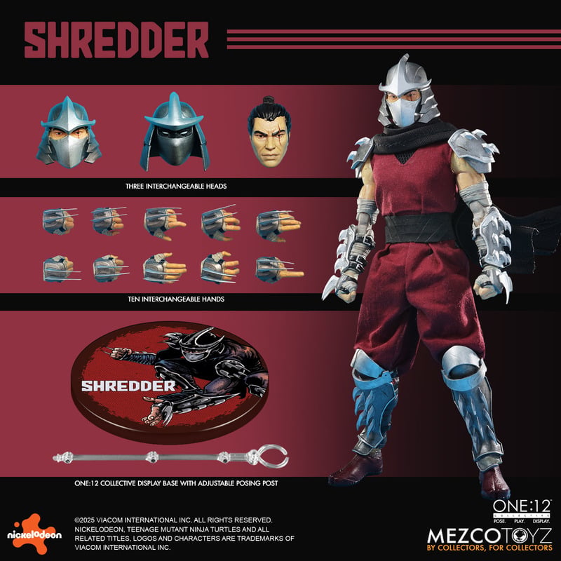 PRE-ORDER Mezco - One:12 Collective - Teenage Mutant Ninja Turtles - Shredder 1/12