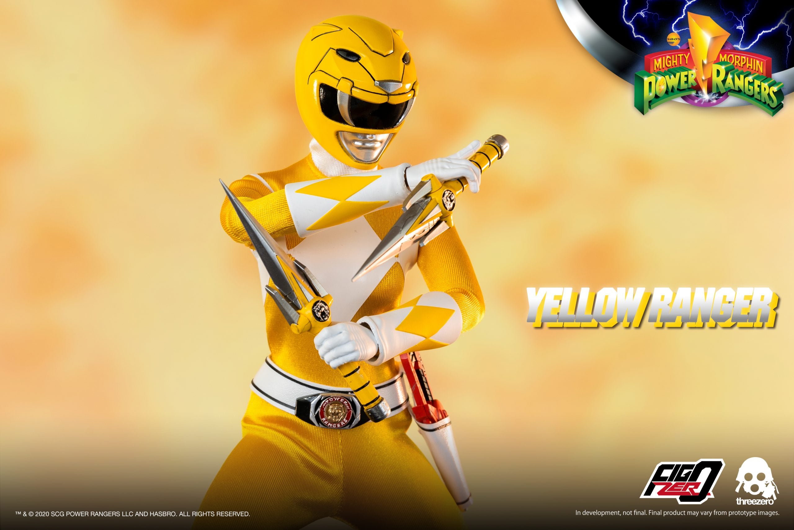 PRE-ORDER threezero - FigZero - Mighty Morphin Power Rangers - Yellow Ranger 1/6 [2024-Q1 Release]