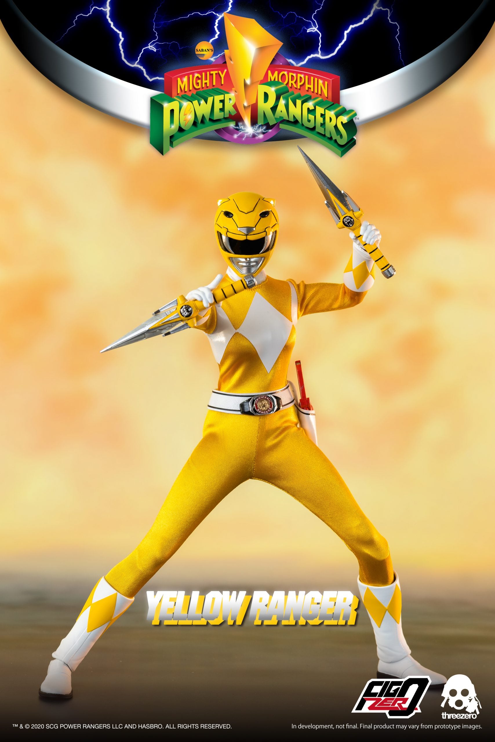 PRE-ORDER threezero - FigZero - Mighty Morphin Power Rangers - Yellow Ranger 1/6 [2024-Q1 Release]