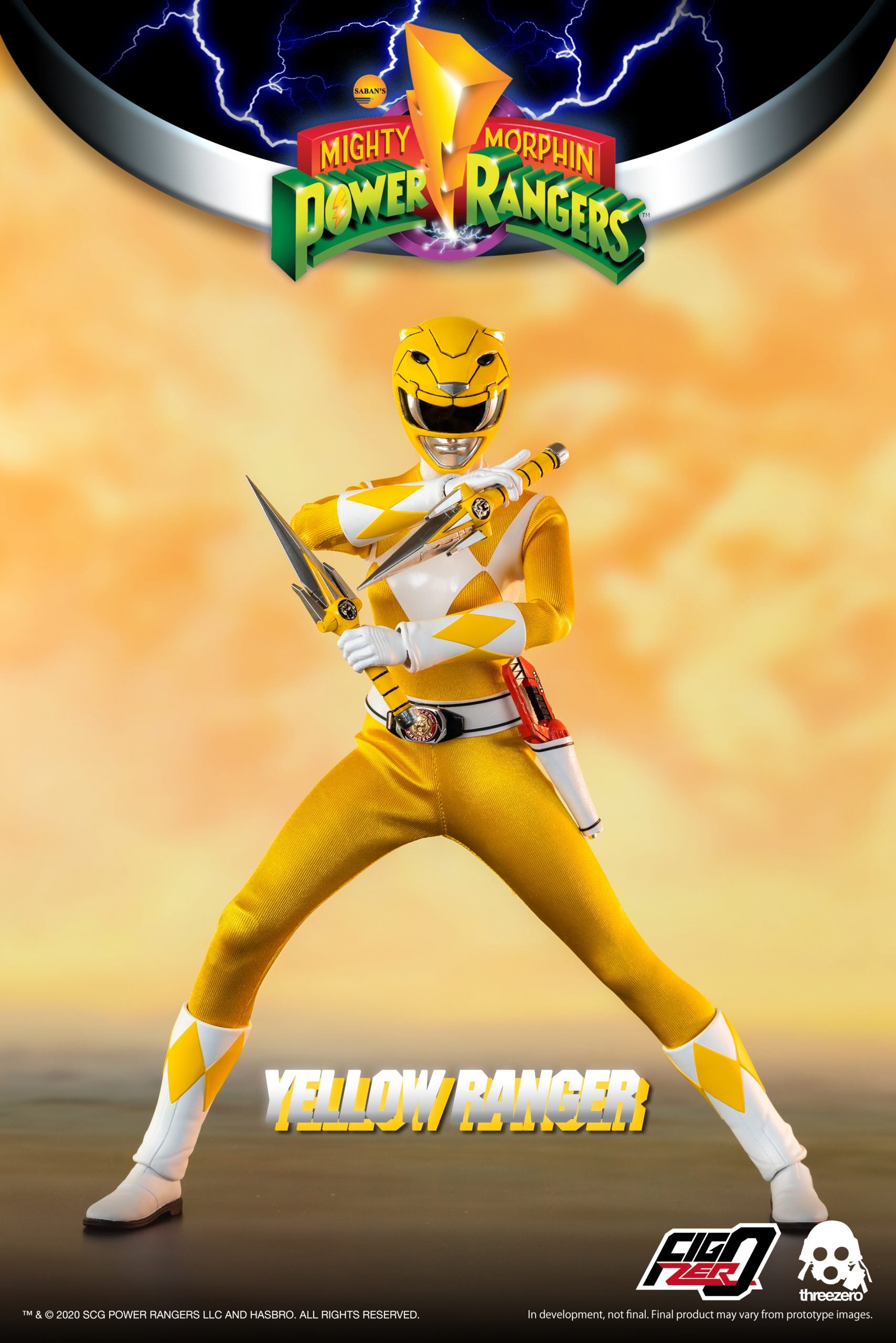 PRE-ORDER threezero - FigZero - Mighty Morphin Power Rangers - Yellow Ranger 1/6 [2024-Q1 Release]