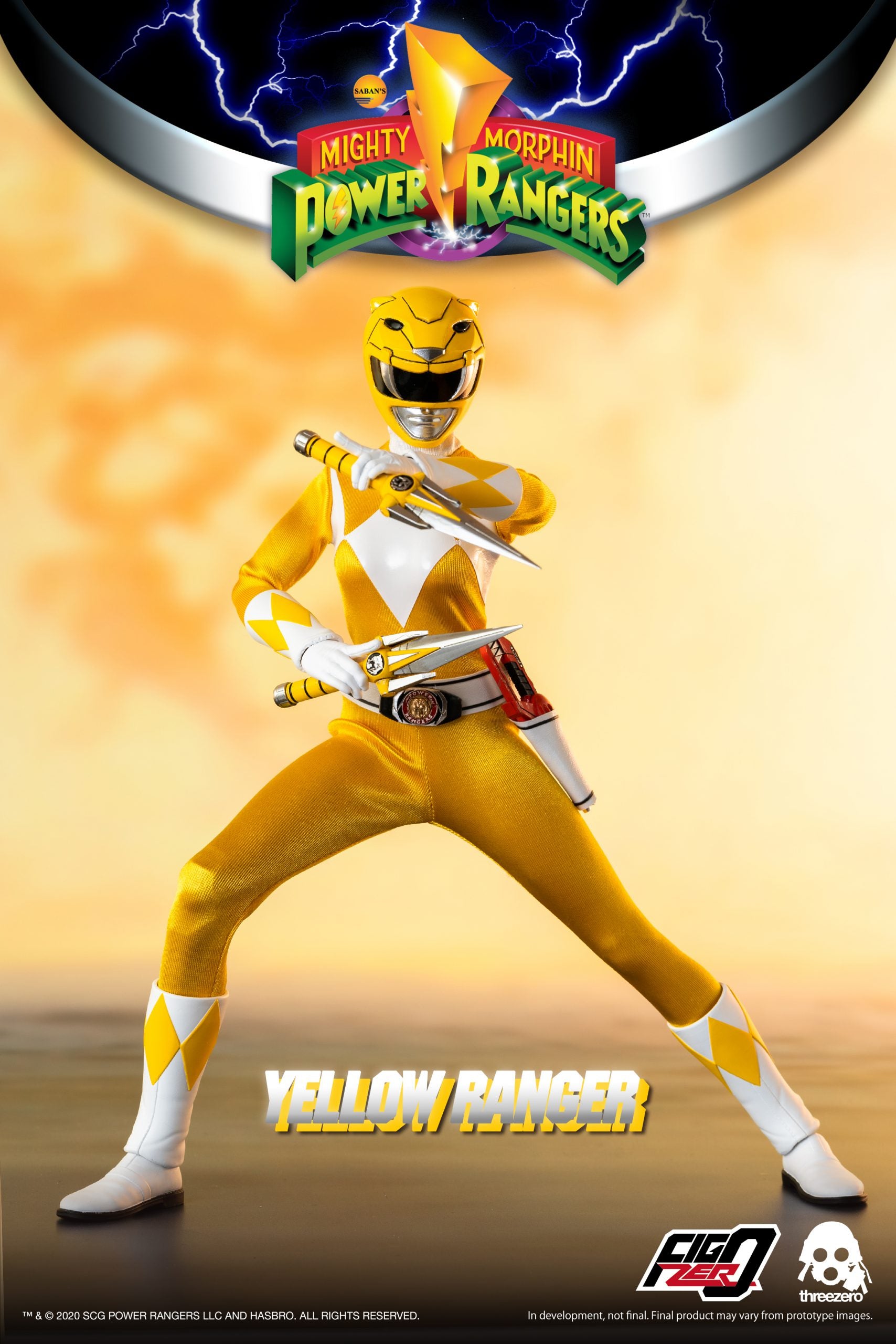 PRE-ORDER threezero - FigZero - Mighty Morphin Power Rangers - Yellow Ranger 1/6 [2024-Q1 Release]