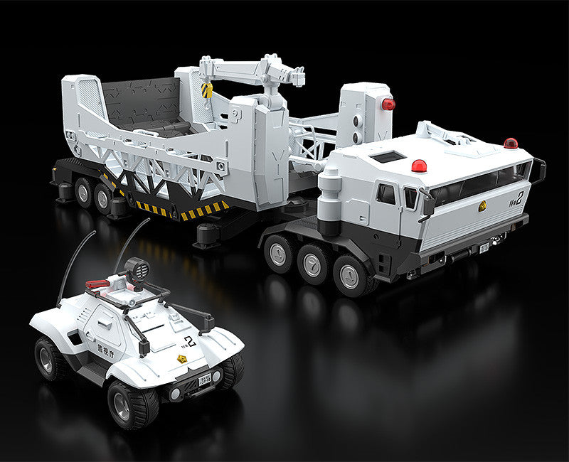 PRE-ORDER MODEROID - Mobile Police Patlabor - Type 98 Special Command Vehicle & Type 99 Special Labor Carrier