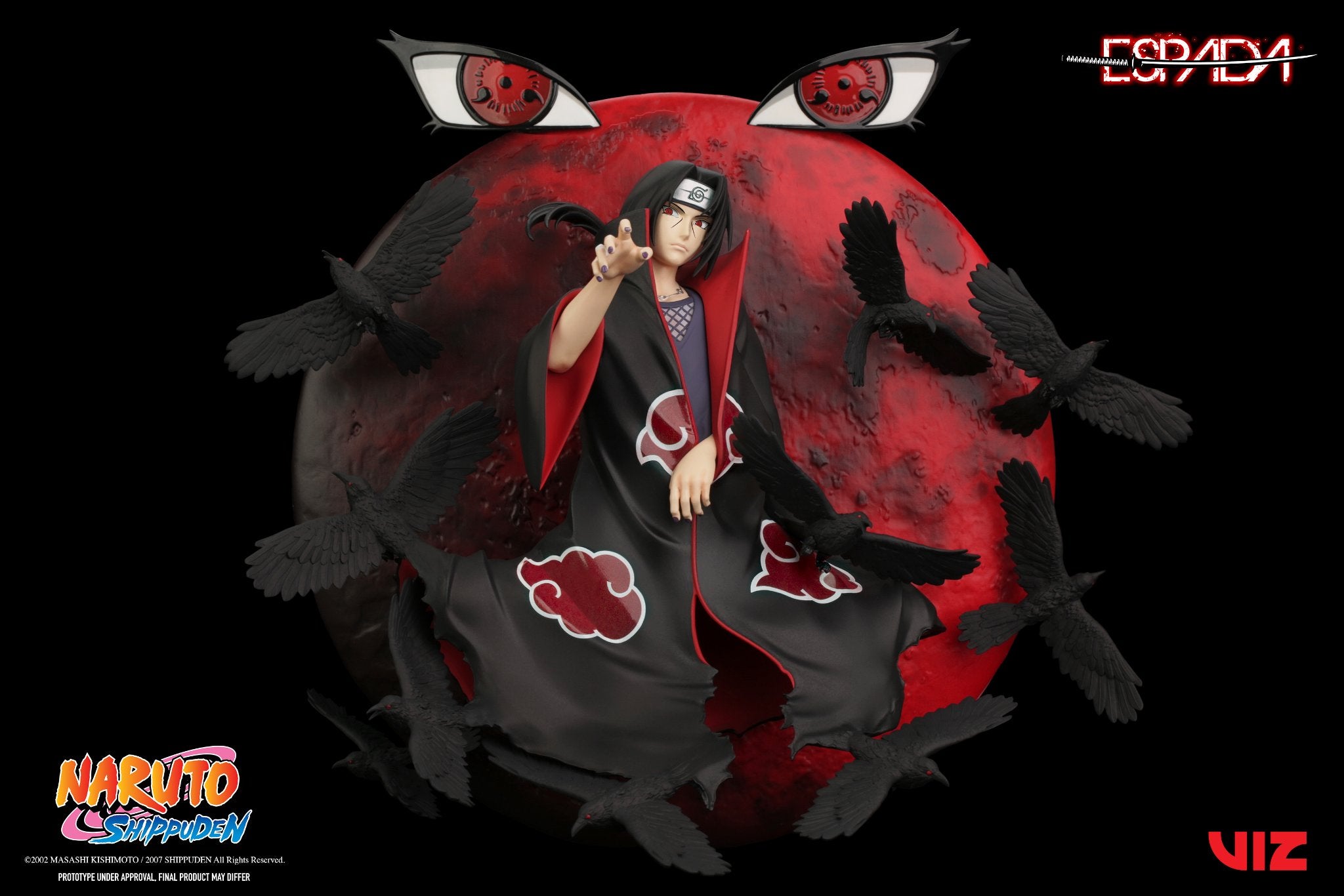 PRE-ORDER Wall Statue - Naruto Shippuden - Itachi Uchiha: Tsukuyomi 1/8