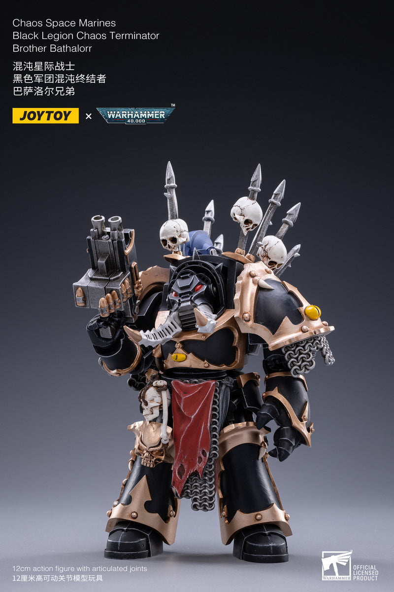 PRE-ORDER Warhammer 40k - Chaos Space Marines - Black Legion Chaos Terminator Brother Bathalorr 1/18 [May 2023 Release]