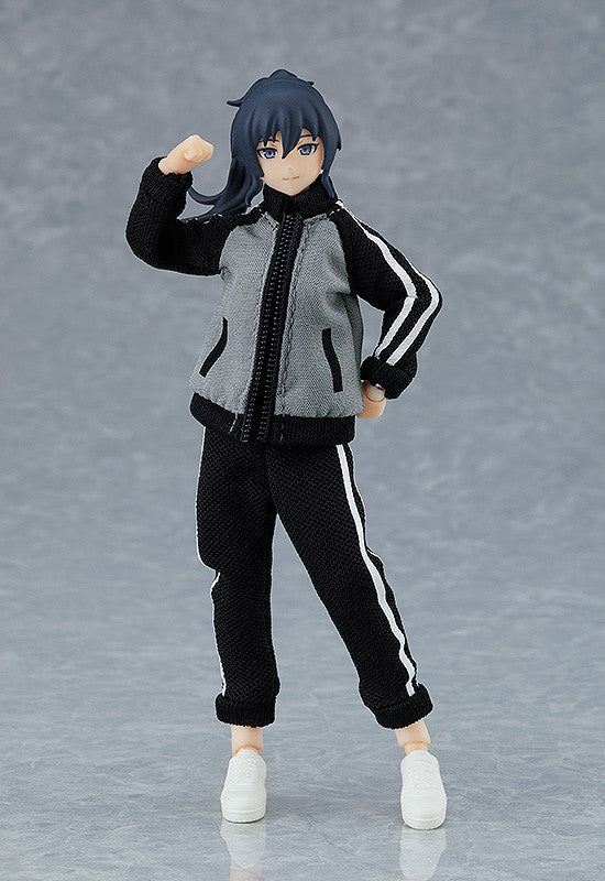 IN-STOCK Max Factory - figma 601 - figma Styles - Female Body (Makoto) with Tracksuit + Tracksuit Skirt Outfit