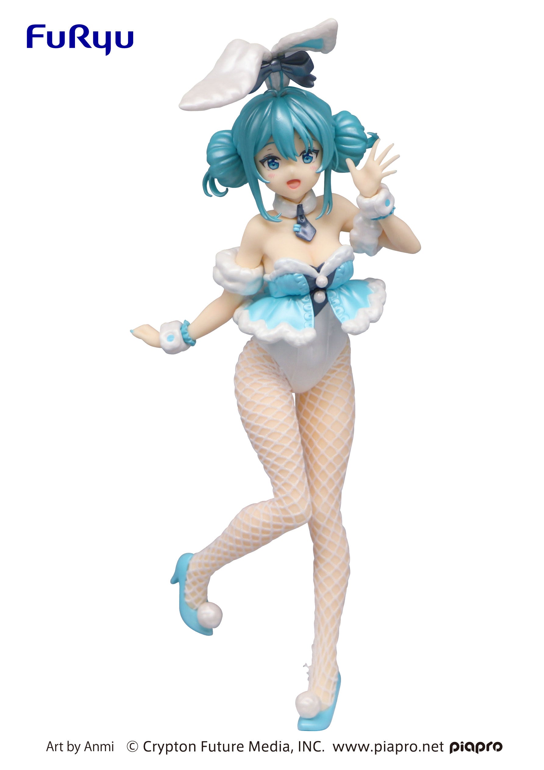 IN-STOCK FuRyu - Hatsune Miku BiCute Bunnies Figure - Hatsune Miku: White Rabbit Pearl Color Ver.