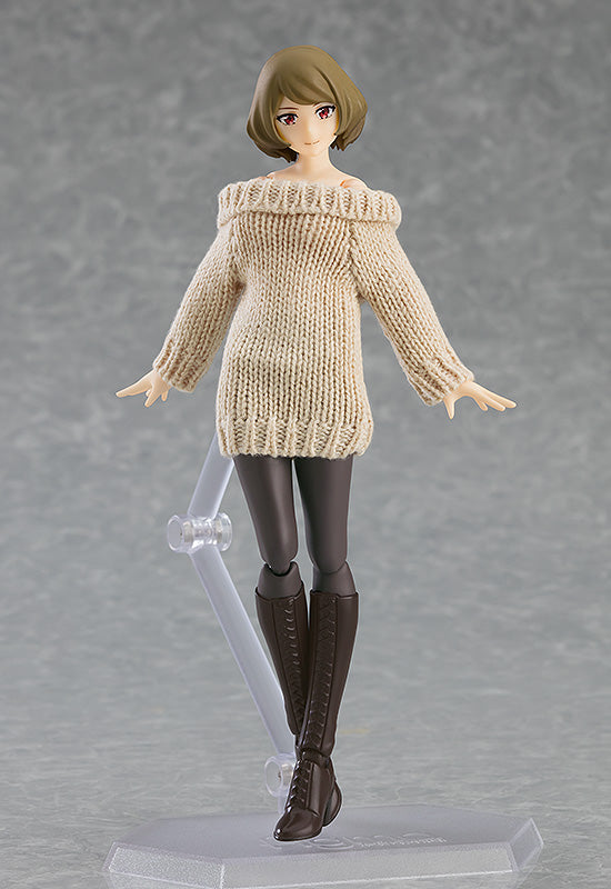 IN-STOCK Max Factory - figma 574 - figma Styles - Female Body (Chiaki) with Off-the-Shoulder Sweater Dress