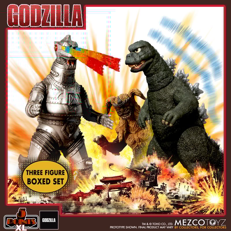 PRE-ORDER 5 Points XL - Godzilla vs Mechagodzilla (1974) Three Figure Boxed Set