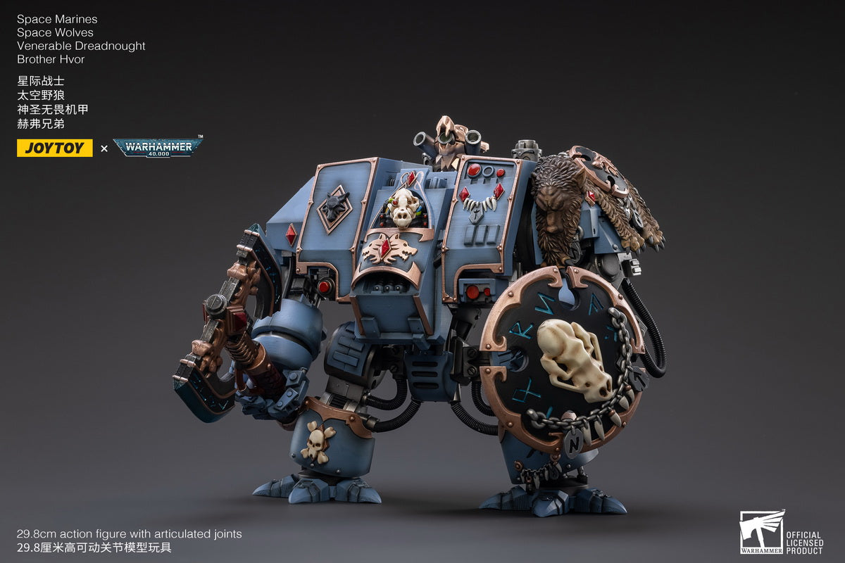 PRE-ORDER Warhammer 40k - Space Marines - Space Wolves - Venerable Dreadnought Brother Hvor 1/18 [May 2023 Release]