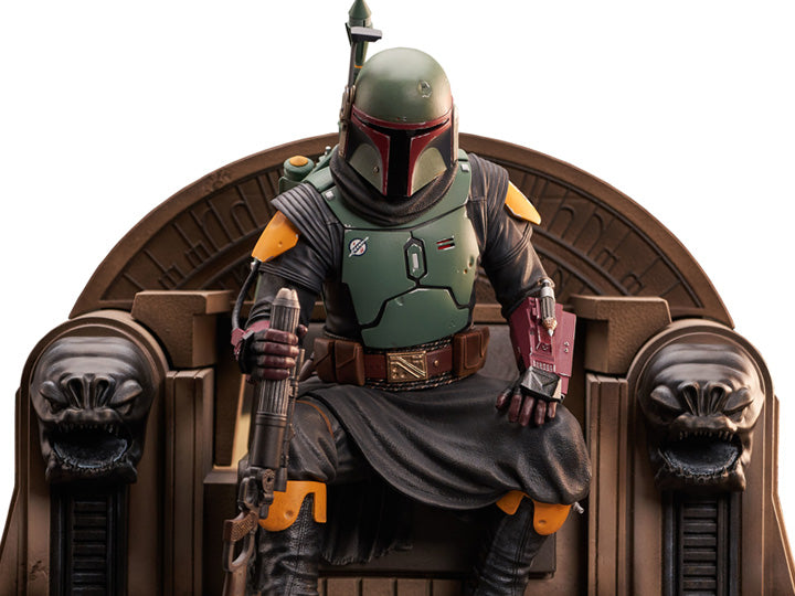PRE-ORDER Star War Premier Collection - The Mandalorian - Boba Fett on Throne 1/7