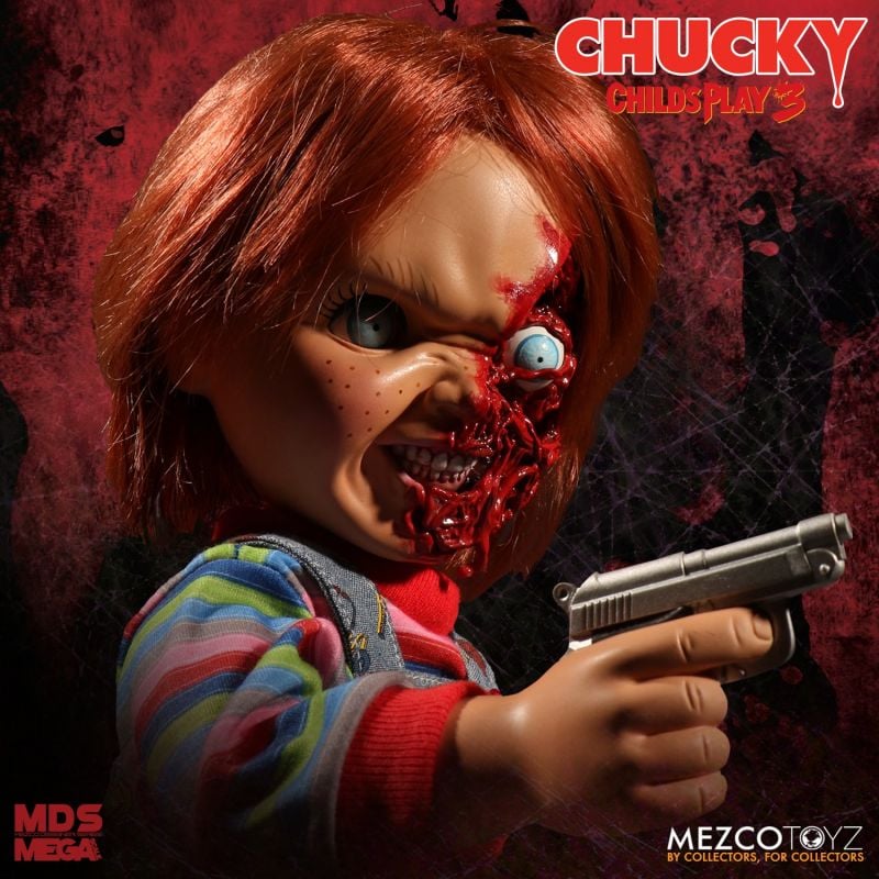 PRE-ORDER MDS Mega Scale - Child’s Play 3 -  Talking Pizza Face Chucky