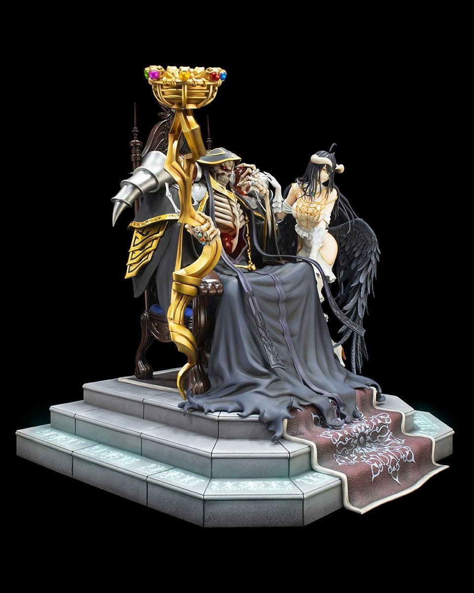 PRE-ORDER Overlord - Ainz Ooal Gown & Albedo 1/4