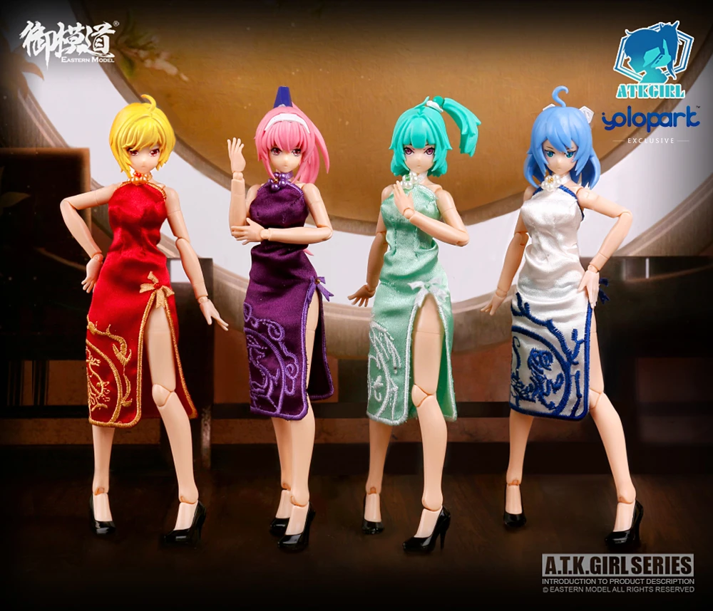 PRE-ORDER A.T.K. Girl - Four Mytical Beasts Qipao Accessories Set