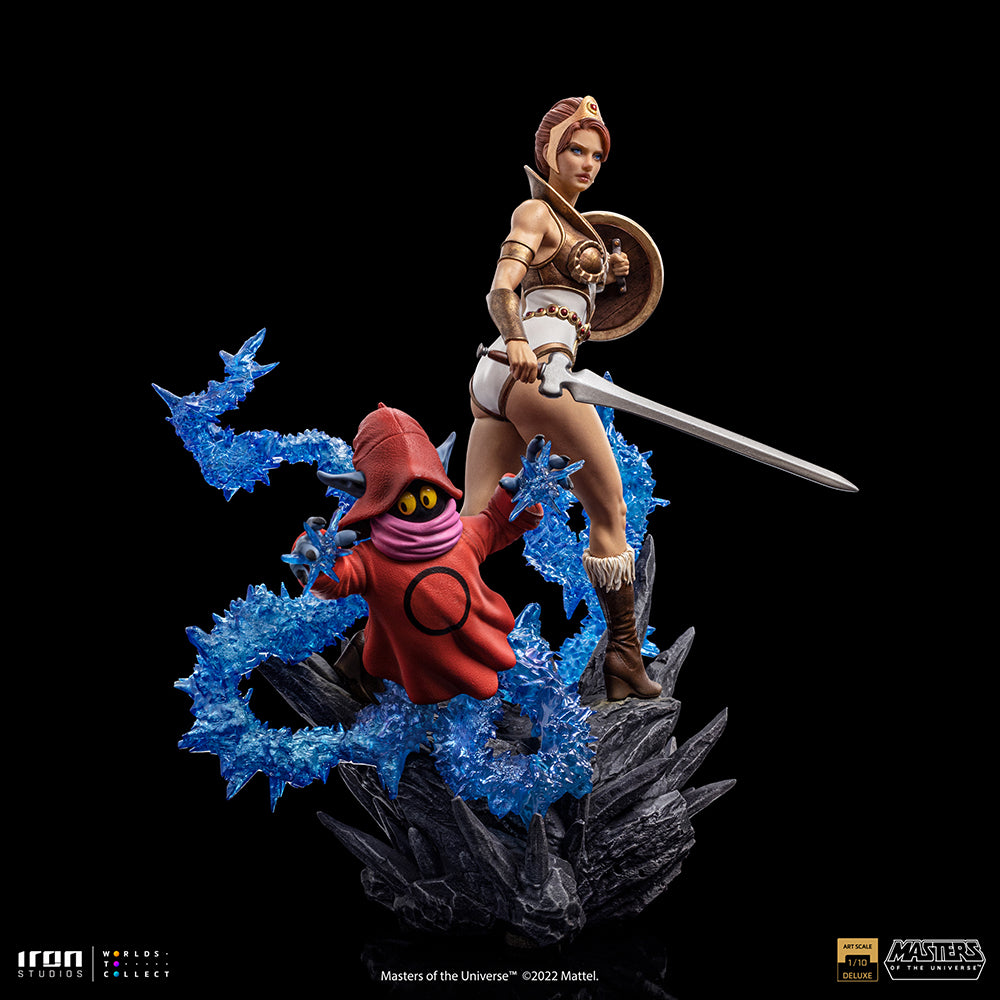 PRE-ORDER Masters of the Universe - Teela and Orko Deluxe Art Scale 1/10