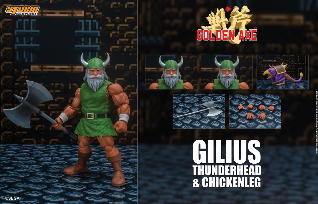 PRE-ORDER Golden Axe - Gilius Thunderhead and Chicken Leg