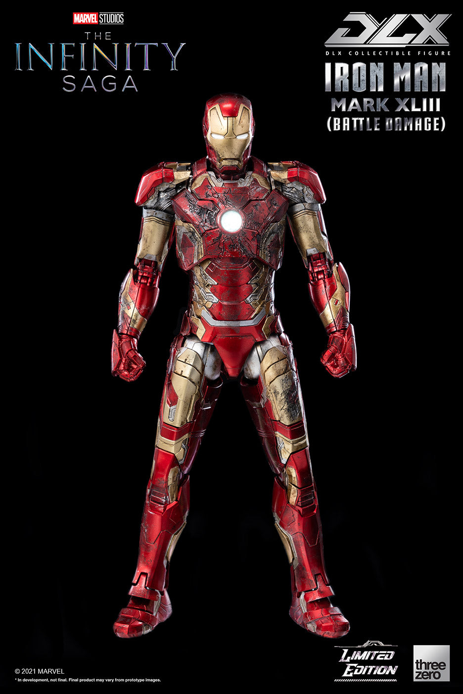 PRE-ORDER Marvel Studios: The Infinity Saga – DLX Iron Man Mark 43 (Battle Damage) [2022-Q4 Release]
