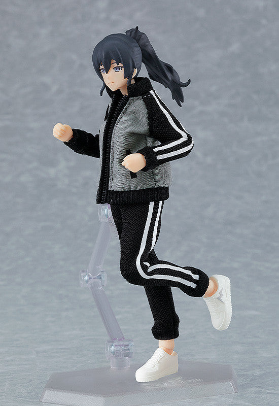 IN-STOCK Max Factory - figma 601 - figma Styles - Female Body (Makoto) with Tracksuit + Tracksuit Skirt Outfit