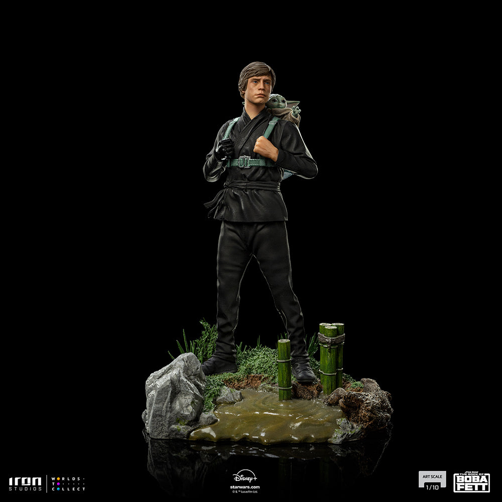 PRE-ORDER Star Wars: The Book of Boba Fett - Luke Skywalker and Grogu Training Version Art Scale 1/10