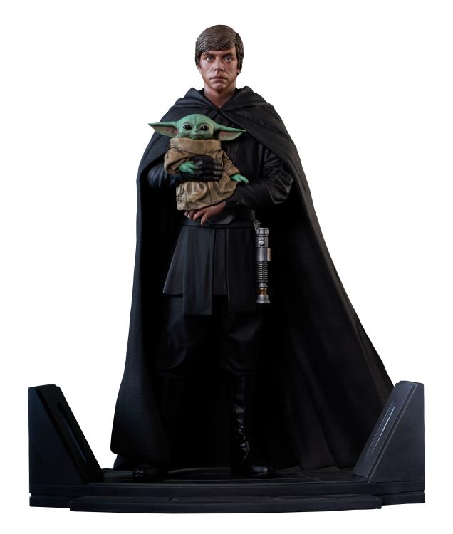 PRE-ORDER Star War Premier Collection - The Mandalorian - Luke Skywalker and Grogu 1/7