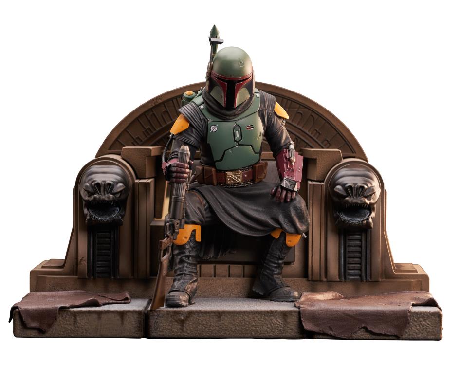PRE-ORDER Star War Premier Collection - The Mandalorian - Boba Fett on Throne 1/7
