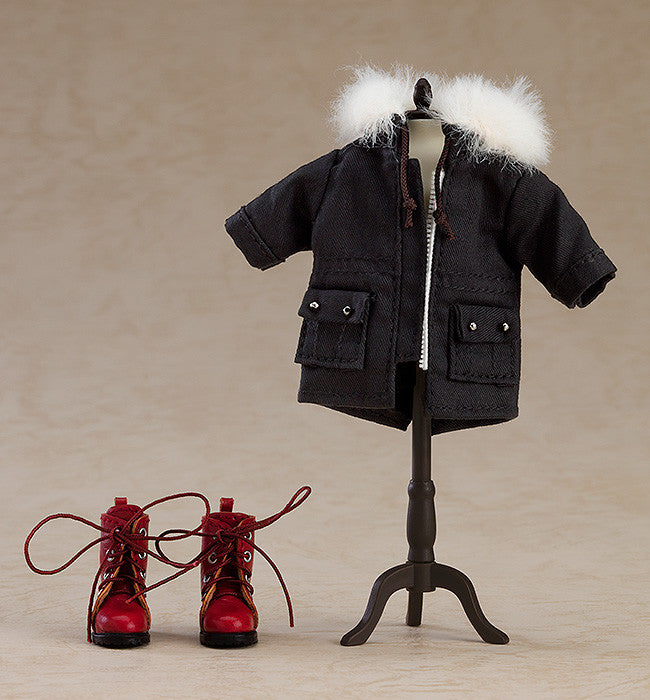 PRE-ORDER Nendoroid Doll Warm Clothing Set: Boots & Mod Coat: Black