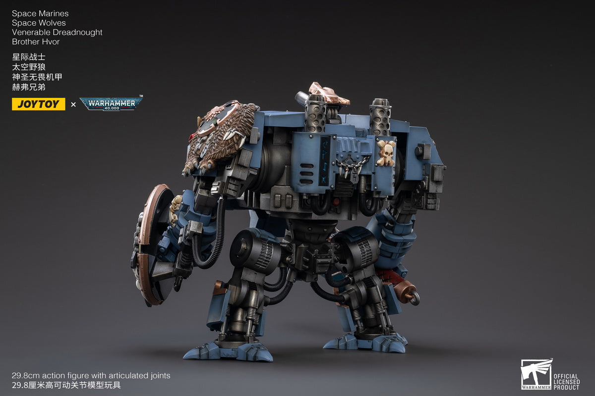PRE-ORDER Warhammer 40k - Space Marines - Space Wolves - Venerable Dreadnought Brother Hvor 1/18 [May 2023 Release]