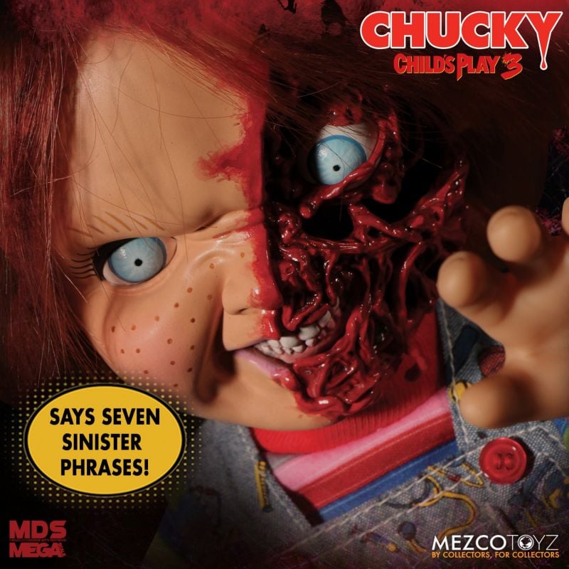 PRE-ORDER MDS Mega Scale - Child’s Play 3 -  Talking Pizza Face Chucky