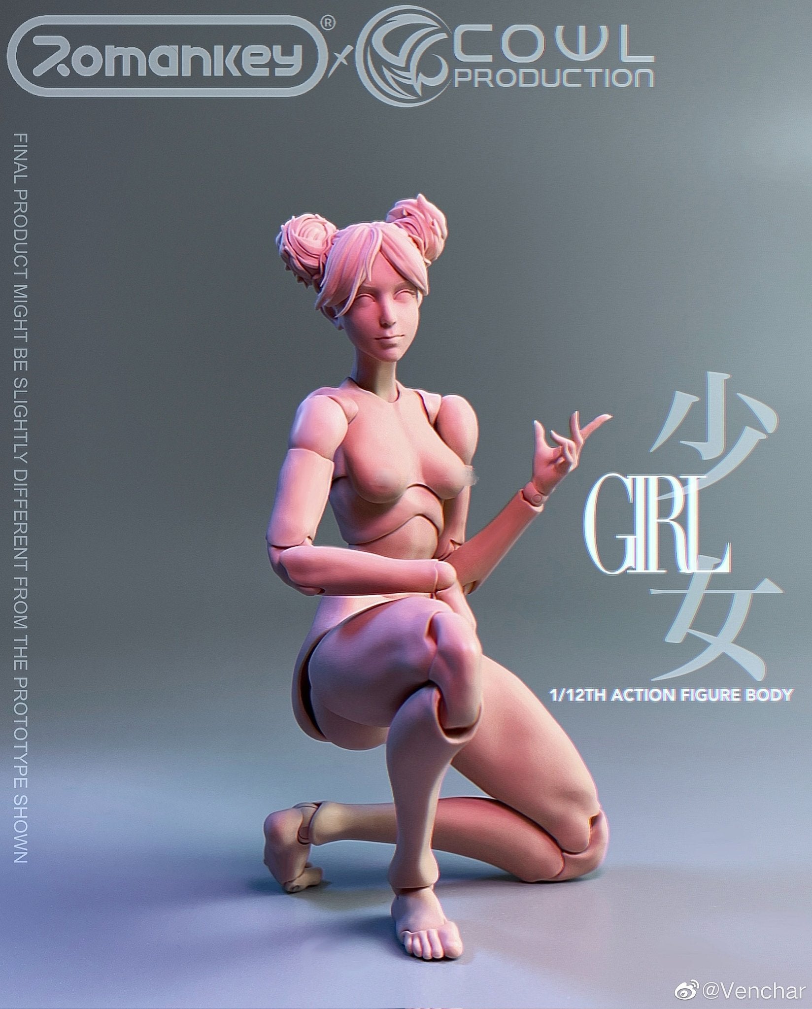 Romankey - Female Body: Pink 1/12