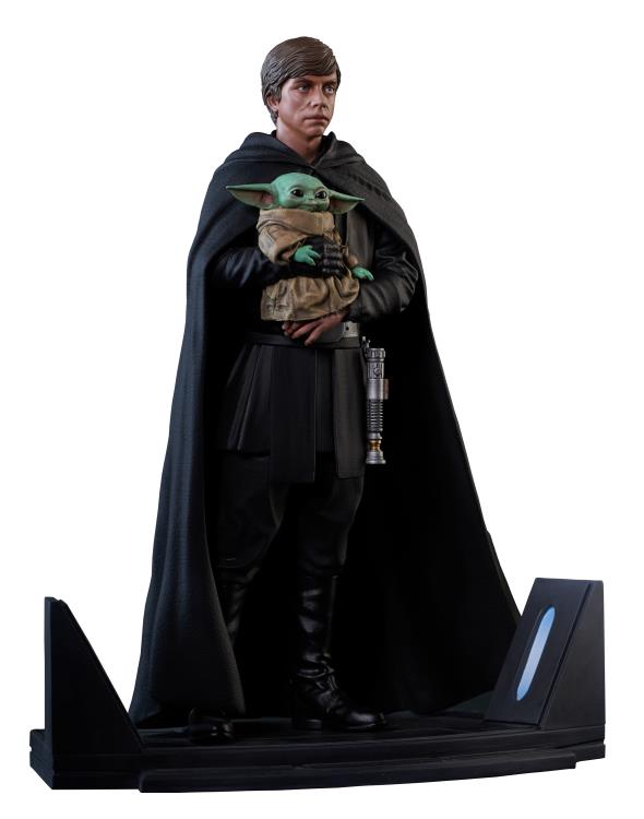 PRE-ORDER Star War Premier Collection - The Mandalorian - Luke Skywalker and Grogu 1/7