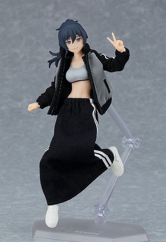 IN-STOCK Max Factory - figma 601 - figma Styles - Female Body (Makoto) with Tracksuit + Tracksuit Skirt Outfit