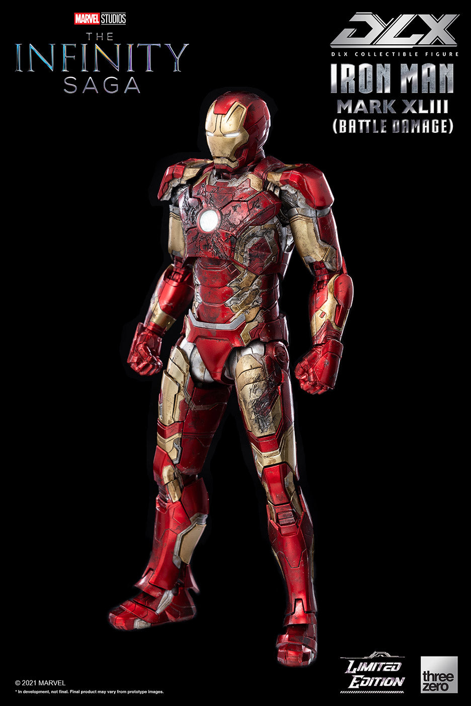 PRE-ORDER Marvel Studios: The Infinity Saga – DLX Iron Man Mark 43 (Battle Damage) [2022-Q4 Release]