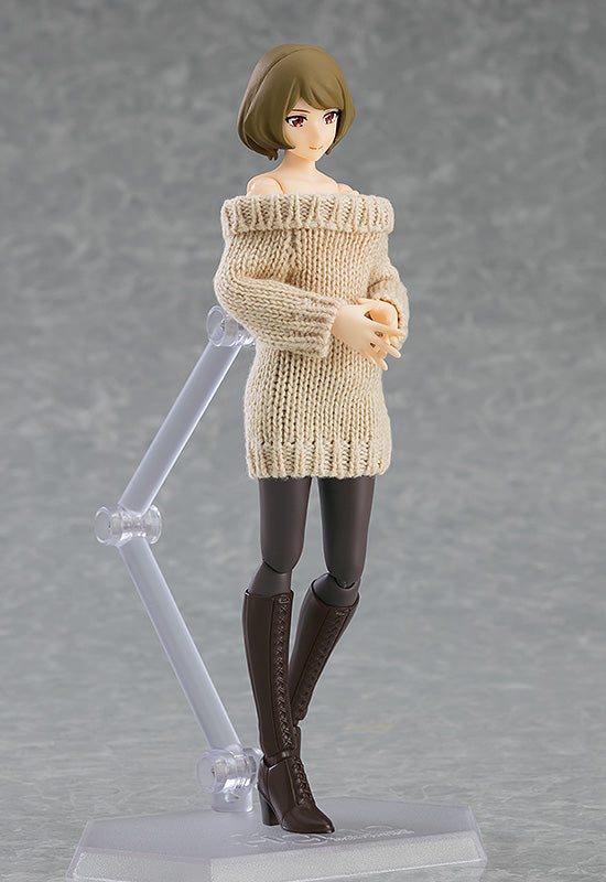 IN-STOCK Max Factory - figma 574 - figma Styles - Female Body (Chiaki) with Off-the-Shoulder Sweater Dress