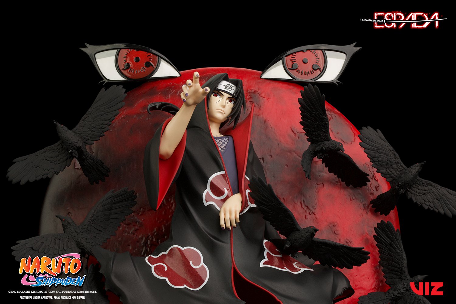 PRE-ORDER Wall Statue - Naruto Shippuden - Itachi Uchiha: Tsukuyomi 1/8