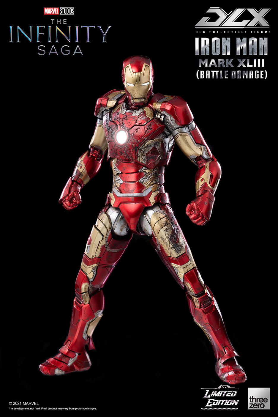PRE-ORDER Marvel Studios: The Infinity Saga – DLX Iron Man Mark 43 (Battle Damage) [2022-Q4 Release]