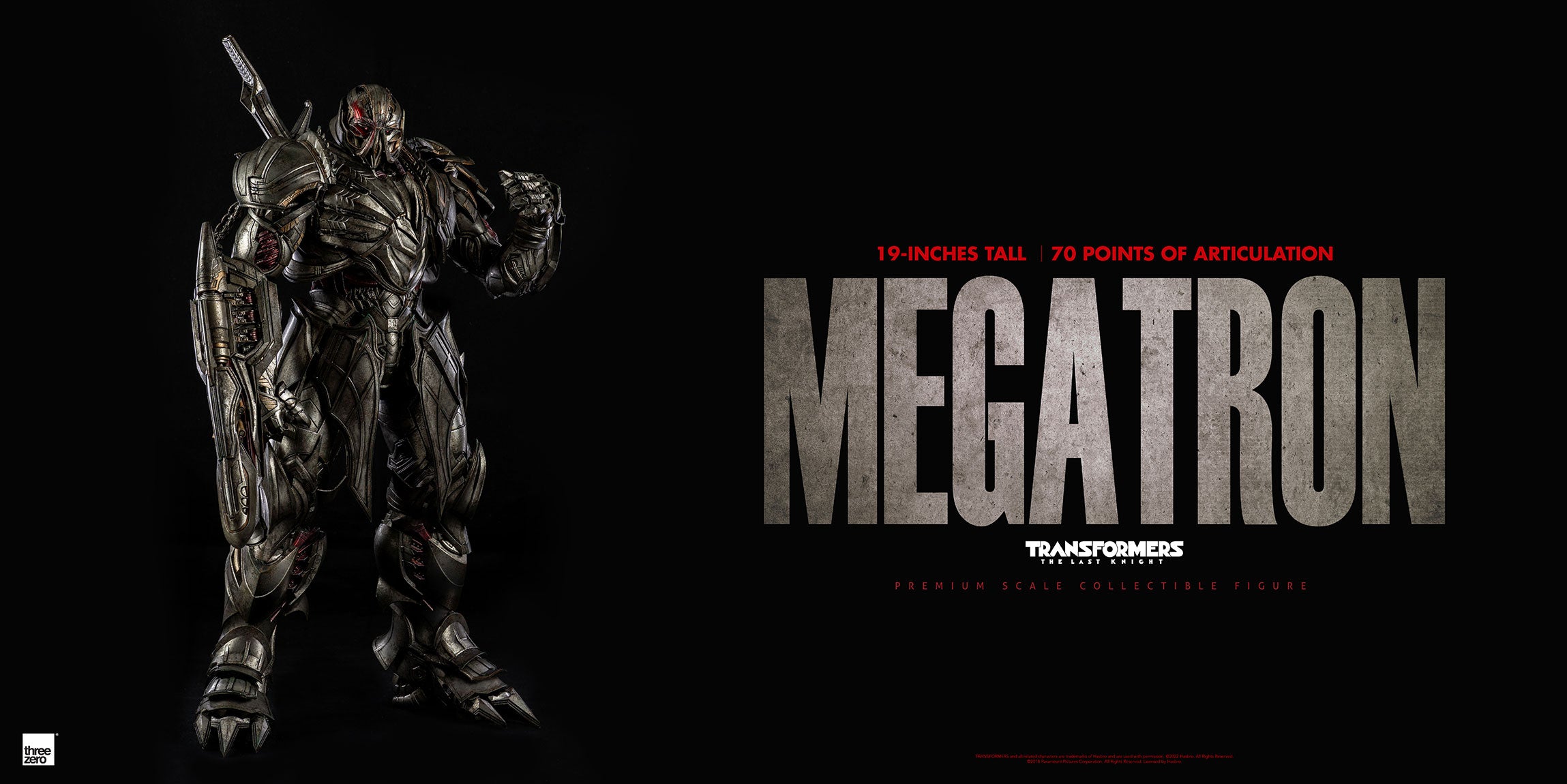 PRE-ORDER Transformers: The Last Knight - Megatron [4th Quarter 2022 Release]
