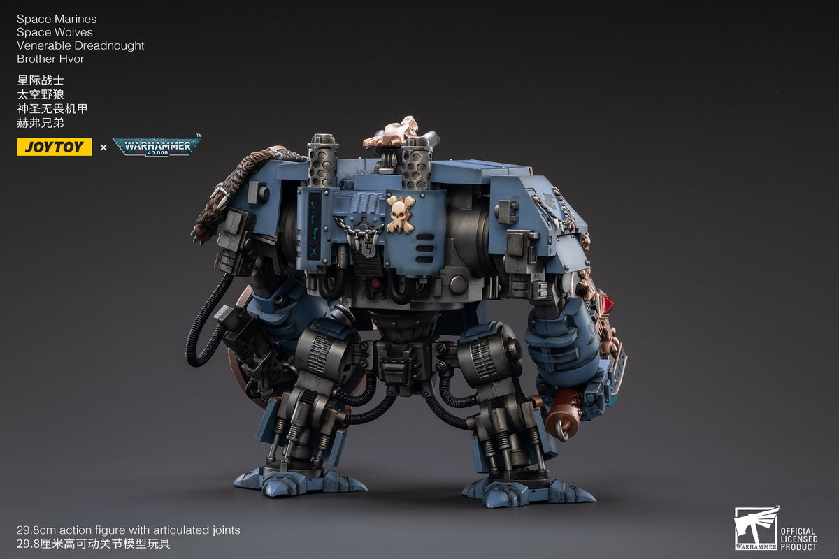 PRE-ORDER Warhammer 40k - Space Marines - Space Wolves - Venerable Dreadnought Brother Hvor 1/18 [May 2023 Release]