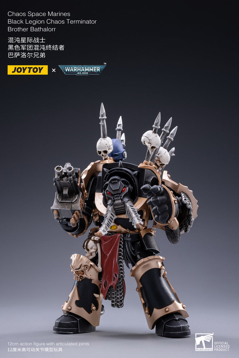 PRE-ORDER Warhammer 40k - Chaos Space Marines - Black Legion Chaos Terminator Brother Bathalorr 1/18 [May 2023 Release]