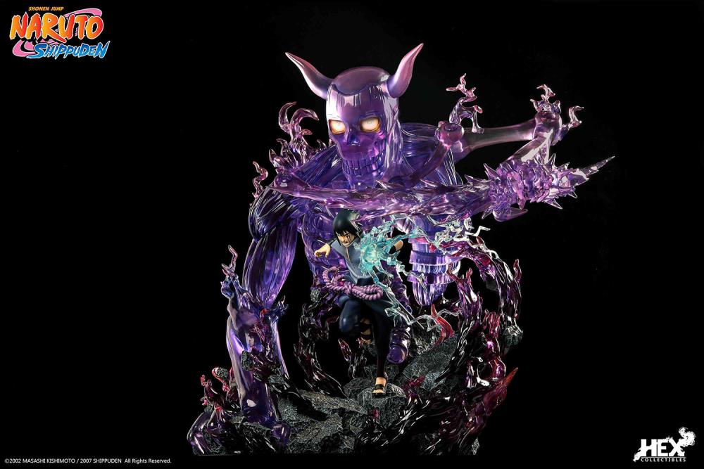 IN-STOCK HEX Collectibles - Naruto Shippuden - Uchiha Sasuke: Kekkei genkai, Mangekyo Sharingan: Susano’o 1/8