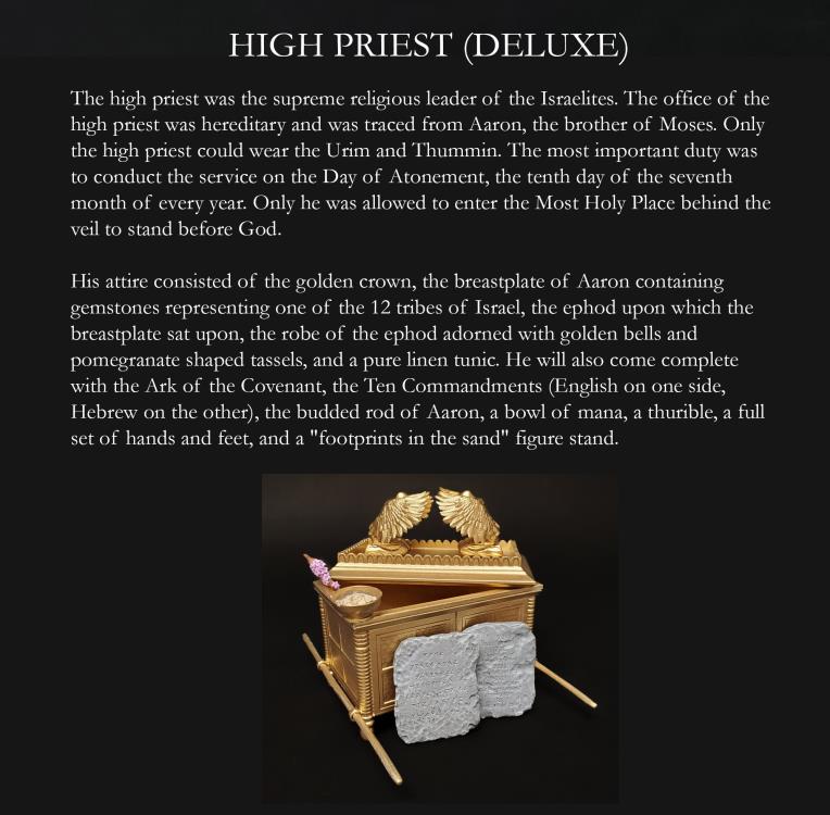 PRE-ORDER Biblical Adventures: Book Four - High Priest with Ark of the Covenant 1/12