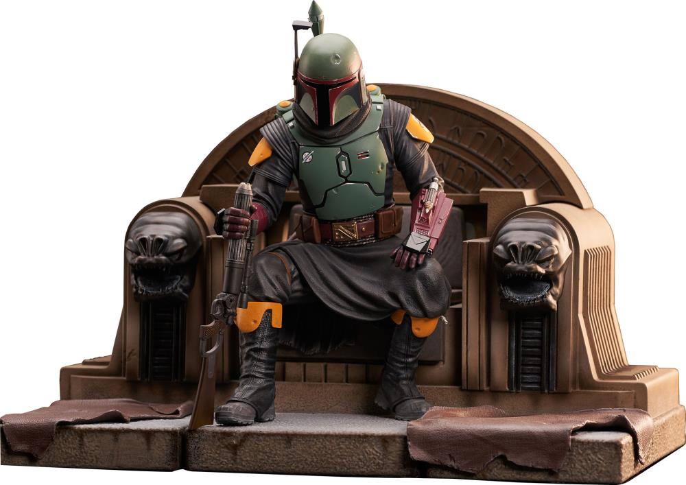 PRE-ORDER Star War Premier Collection - The Mandalorian - Boba Fett on Throne 1/7