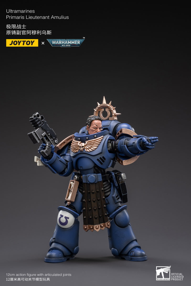 PRE-ORDER Warhammer 40k - Ultramarines - Primaris Lieutenant Amulius 1/18 [May 2023 Release]
