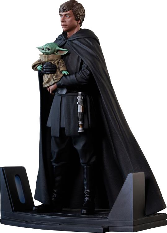 PRE-ORDER Star War Premier Collection - The Mandalorian - Luke Skywalker and Grogu 1/7