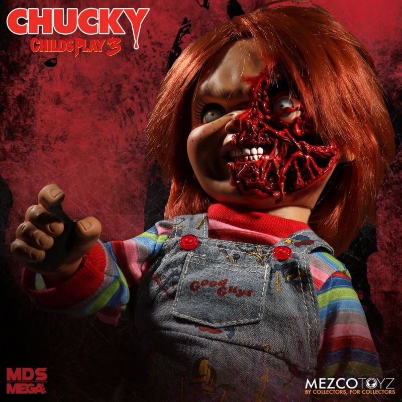 PRE-ORDER MDS Mega Scale - Child’s Play 3 -  Talking Pizza Face Chucky