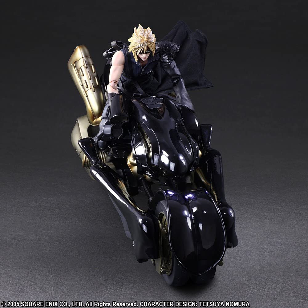 IN-STOCK Square Enix - Play-Arts Kai - Final Fantasy VII Advent Children - Cloud Strife and Fenrir [2nd Release]