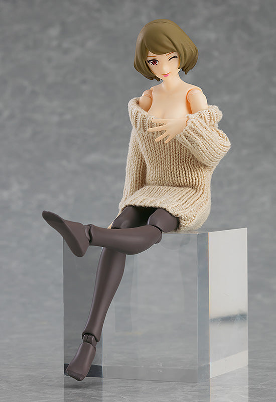 PRE-ORDER figma Styles - Off-the-Shoulder Sweater Dress