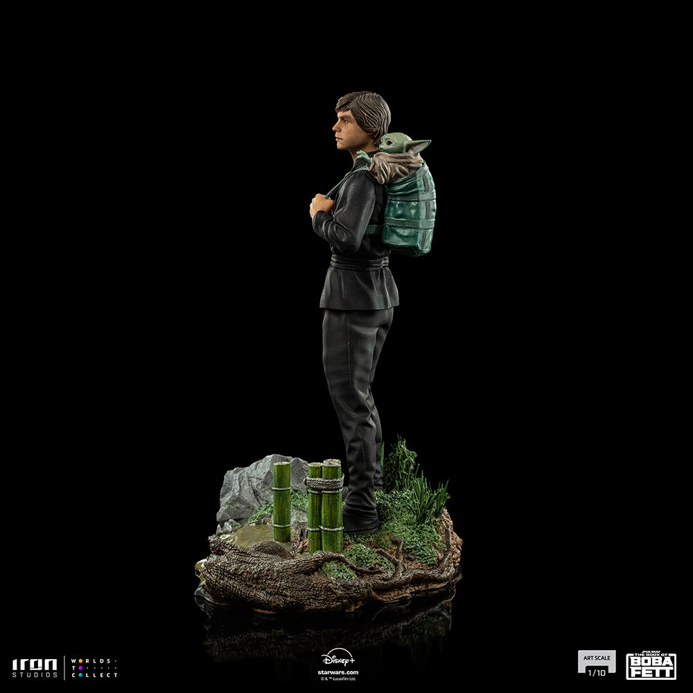 PRE-ORDER Star Wars: The Book of Boba Fett - Luke Skywalker and Grogu Training Version Art Scale 1/10