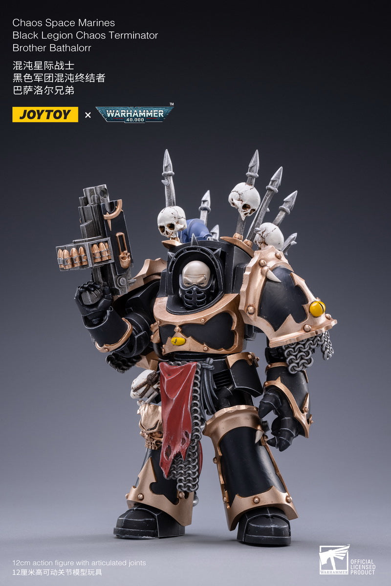 PRE-ORDER Warhammer 40k - Chaos Space Marines - Black Legion Chaos Terminator Brother Bathalorr 1/18 [May 2023 Release]
