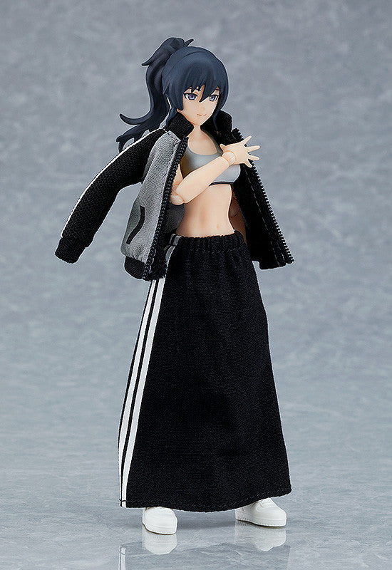 IN-STOCK Max Factory - figma 601 - figma Styles - Female Body (Makoto) with Tracksuit + Tracksuit Skirt Outfit