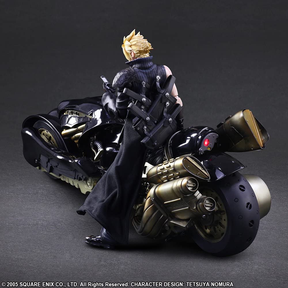 IN-STOCK Square Enix - Play-Arts Kai - Final Fantasy VII Advent Children - Cloud Strife and Fenrir [2nd Release]